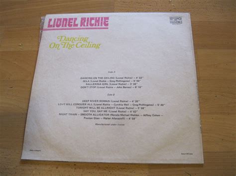 Lp Lionel Richie Dancing On The Ceiling Vinyl Balkanton Bulgarien Bta