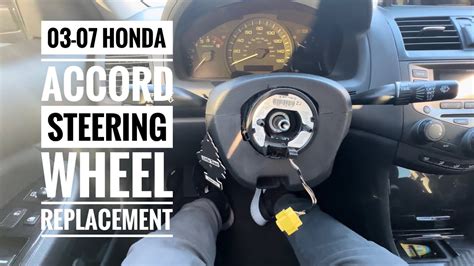 Honda Accord Steering Wheel Replacement Youtube