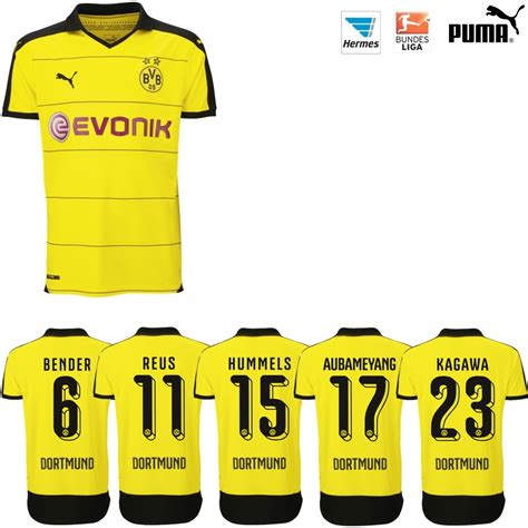 Puma Bvb Borussia Dortmund Heimtrikot Gelb Mit Beflockung