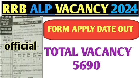 Rrb Alp Vacancy Out Alp Vacancy Alp Vacancy Notice Out