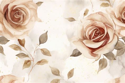 Roses pattern watercolor background backgrounds | Premium Photo ...