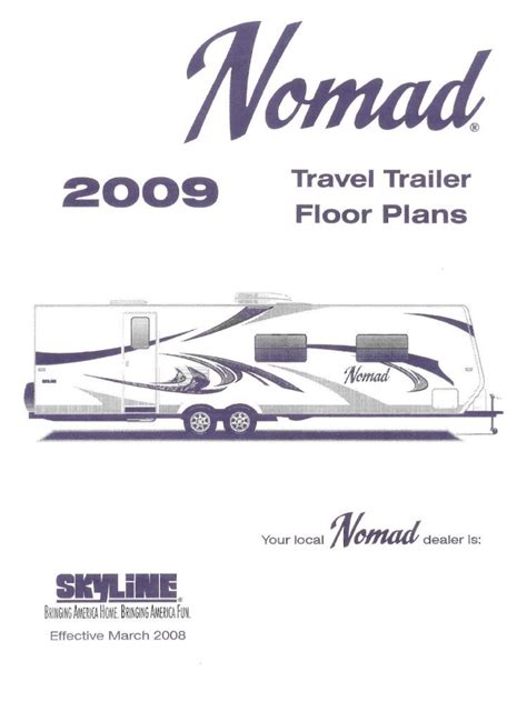 Pdf 2009 Nomad By Skyline Floor Plans Magic Touch Rv Nomad By