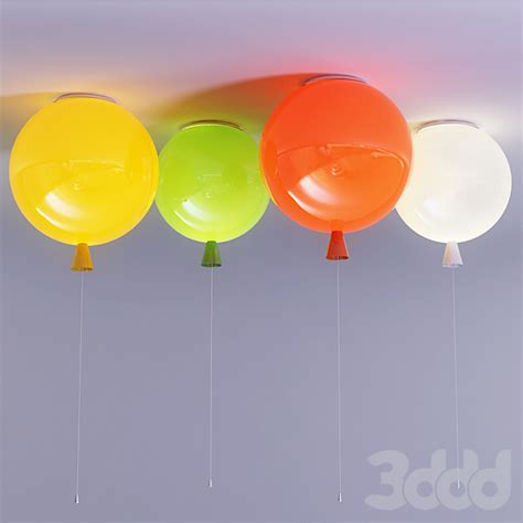 Люстра Воздушные шары Memory Light - Потолочный - 3D Модель