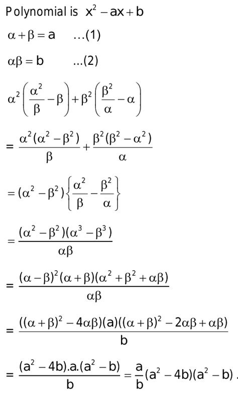 If Alpha And Beta Are Zeroes Of Polynomial X Axb Then Value Of Alpha