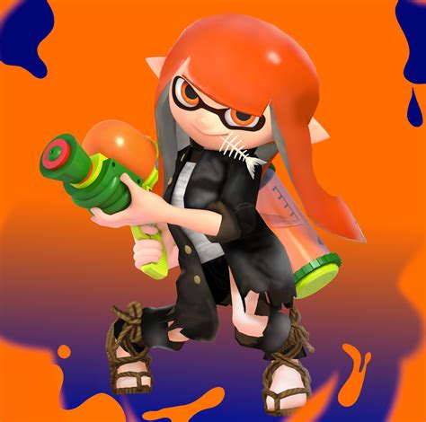 Schoolyard Outfit Inkling Girl Super Smash Bros Ultimate Mods