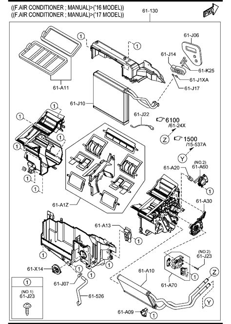 Diagram FRONT HEATER UNIT COMPONENTS For Your Mazda CX 5