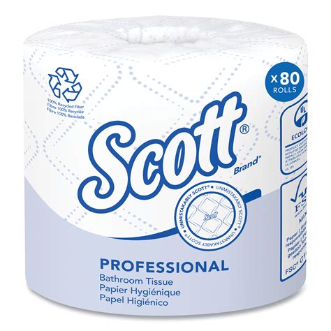 Essential 100% Recycled Fiber SRB Bathroom Tissue, Septic Safe, 2-Ply