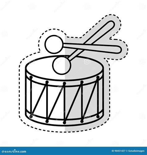 Drump Instrument Isolated Icon Stock Vector - Illustration of element ...