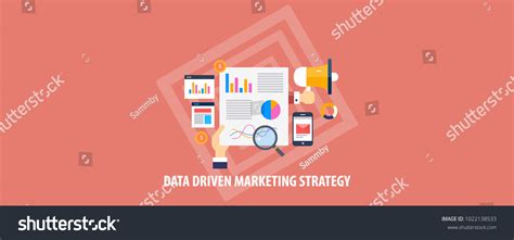 Data Driven Marketing Data Analysis Flat Stock Vector Royalty Free 1022138533 Shutterstock