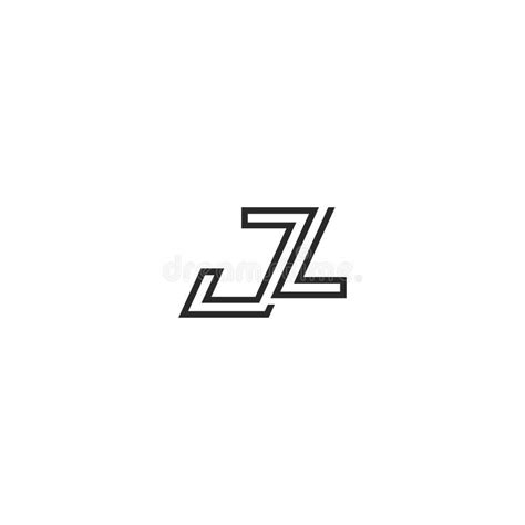 Letras Del Alfabeto Iniciales Logotipo De Monograma Zj Jz Z Y J Ilustración Del Vector