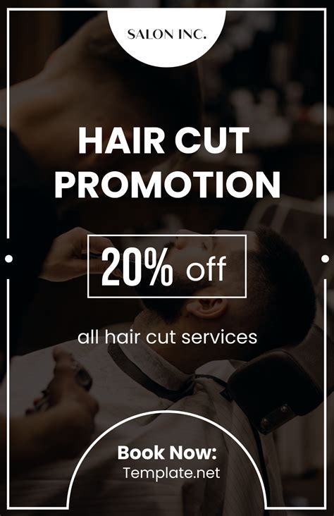 Free Salon Haircut Promotion Poster Template Edit Online And Download