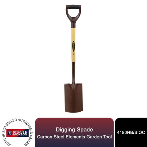 Spear And Jackson Digging Spade Carbon Steel Elements Garden Tool Ebay