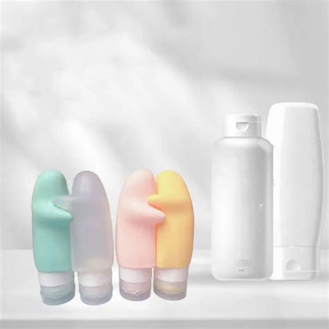 Viagem Silicone Split Bottle Set Frasco Split Port Til Etiquetas