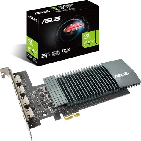 Asus Nvidia Geforce Gt 710 Graphics Card Pcie 20 2gb Gddr5 Memory 4x Hdmi Ports Single Slot