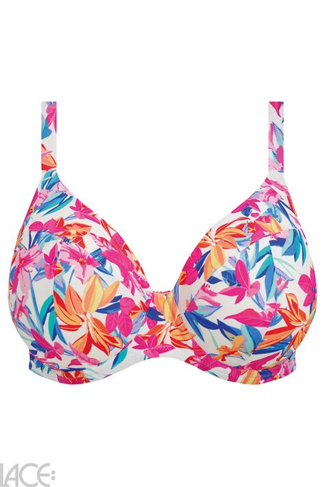 Elomi Swim Savaneta Plunge Bikini Top I N Cup Lace Lingerie