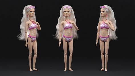 Muñeca Barbie Bikini Modelo 3D 69 3ds blend c4d fbx max ma