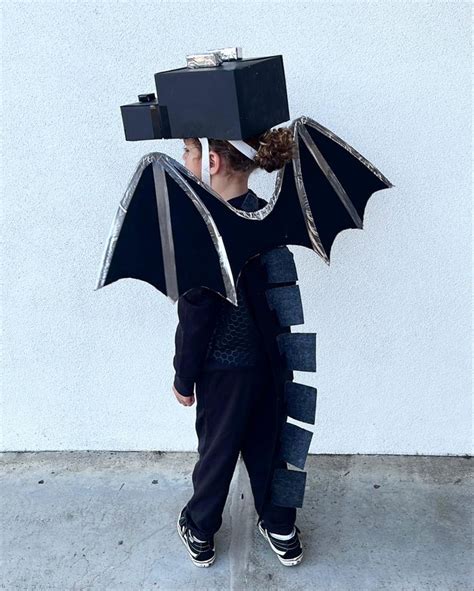 DIY Minecraft ender dragon costume | Dragon costume, Boy costumes, Costumes