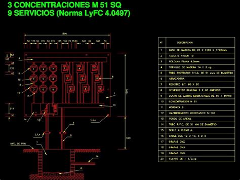 Concentrazione Di Contatori In Autocad Libreria Cad