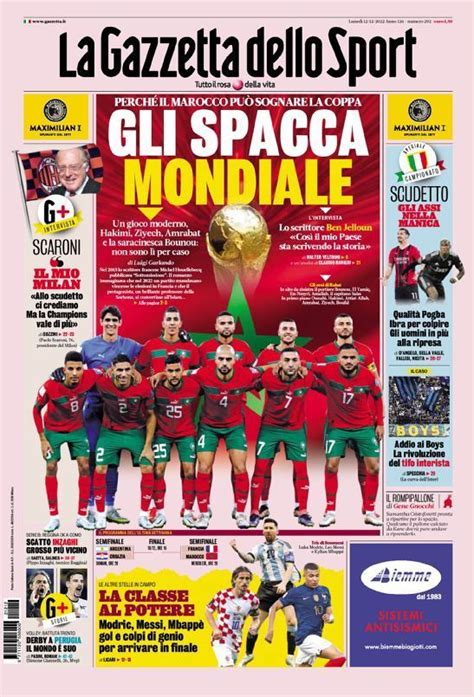 Capa La Gazzeta Dello Sport Dezembro Capasjornais Pt