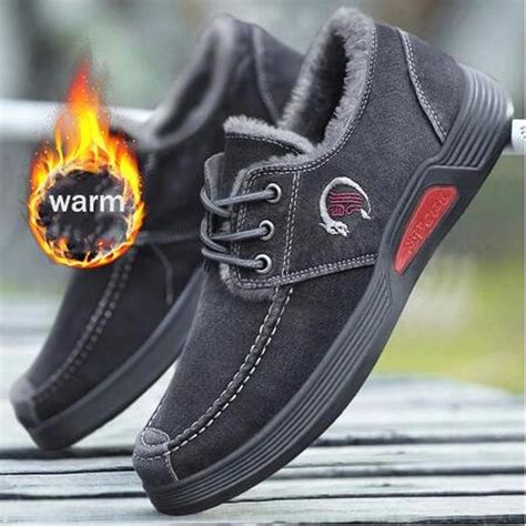 Winter Mens Cotton Shoes Comfortable And Warm Mens Canvas Denim Sneakers Driving Straw Shoes