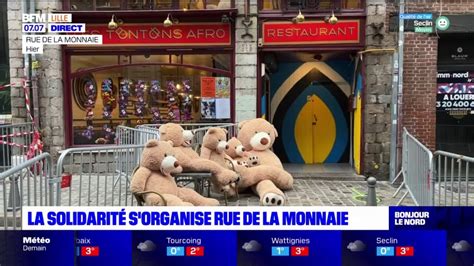 Lille la solidarité s organise rue de la Monnaie après l évacuation de