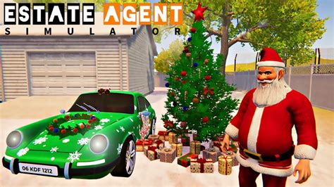 GANHEI CARRO E CASA DO PAPAI NOEL Estate Agent Simulator YouTube