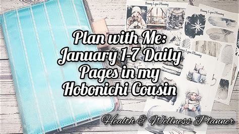 Plan With Me January Hobonichi Cousin Daily Pages Health