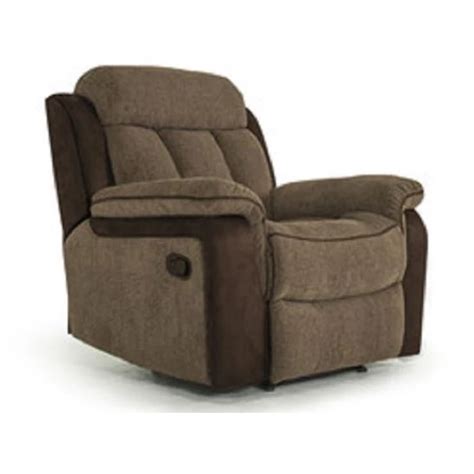 Karr Two Tone Recliner Fabric Armchair In Brown Furniture In Fashion