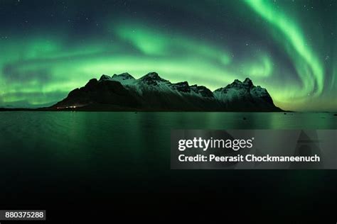 northern lights  vestrahorn moutain iceland photo getty images