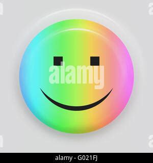 Yellow Smiling Round Face 3D Rendering Stock Photo Alamy