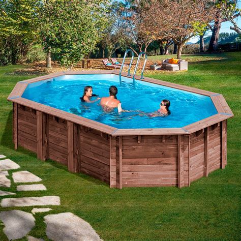 Piscina De Madera Gre Sunbay Macadamia X X Poolaria