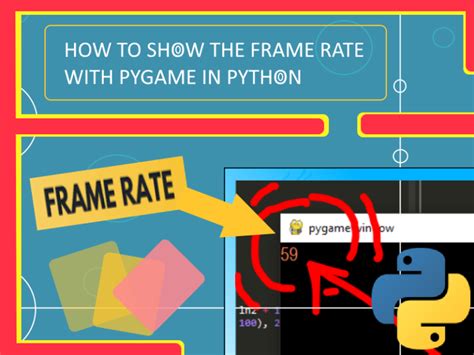 How To Show The Frame Rate In Pygame Python Programming