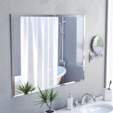 Beveled Frameless Bathroom Mirrors Everything Bathroom