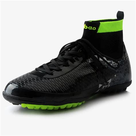 Indoor Turf TF High Ankle Futsal Football Boots Sneakers Soccer Shoes Adult Futsal Men Shoes EUR ...