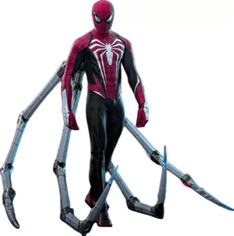 Peter Parker Advanced Red Black Suit Spiderman Hot Toys Envío gratis