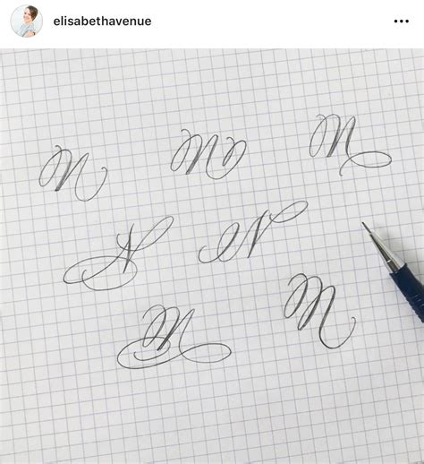 Pin De Miriam En Letras Caligrafía Letra Cursiva Elegante Letras Caligraficas Abecedario