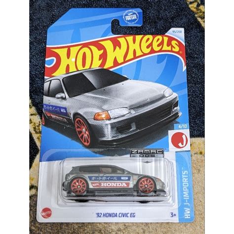 Hot Wheels Honda Civic EG Zamac Shopee Malaysia