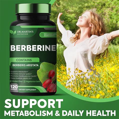 Potent 1200mg Berberine Supplement 120 Capsules Berberine Hcl Supplement For Healthy Weight