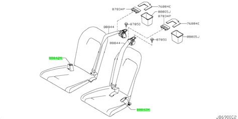 Buy Genuine Nissan Jf A Jf A Belt Assembly Rear Seat