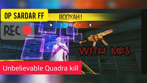 Free Fire Unbelievable Quadra Kill In Final Round Free Fire Very Hard