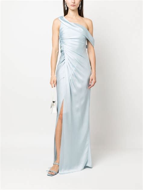 Simkhai One Shoulder Satin Maxi Dress Farfetch