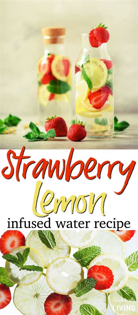 Strawberry Lemon Infused Water Artofit