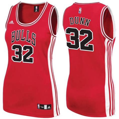 Maillot Basket Chicago Bulls 32 Kris Dunn Rouge Swingman Femme