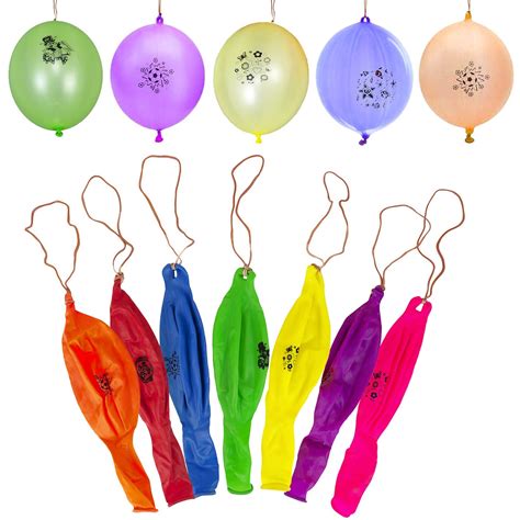 Printed Large Balloons Multi Coloured Punch Balloons Etsy