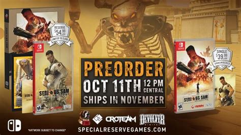 Serious Sam Collection getting a physical release on Switch