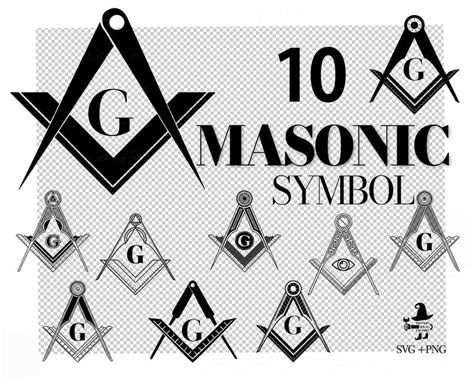 Masonic Symbol Freemason Svg Masonic Logo Masonic Square And Compass