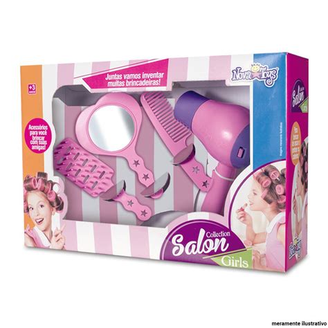 Kit Sal O Beleza Secador E Acess Rios Brinquedo Infantil Feira Da