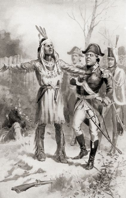 Tecumseh Rebukes General Proctor Retreating During Battle Thames Aka Battle Moraviantown Which ...