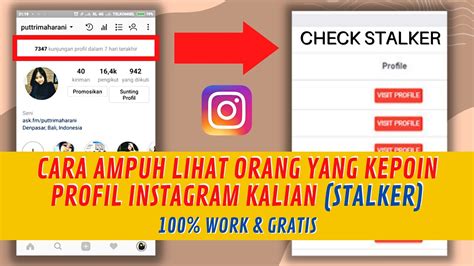 Tanpa Aplikasi Cara Mengetahui Orang Yang Kepoin Instagram Kita