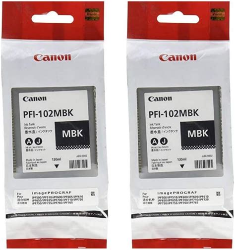 Canon Dep Sitos De Tinta Negro Mate Pfi Mbk Para Impresoras De